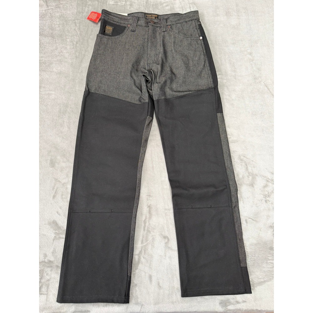 Filson x Wrangler Adventure Jeans Mens 31x32 Black Indigo Denim Relaxed New NWT